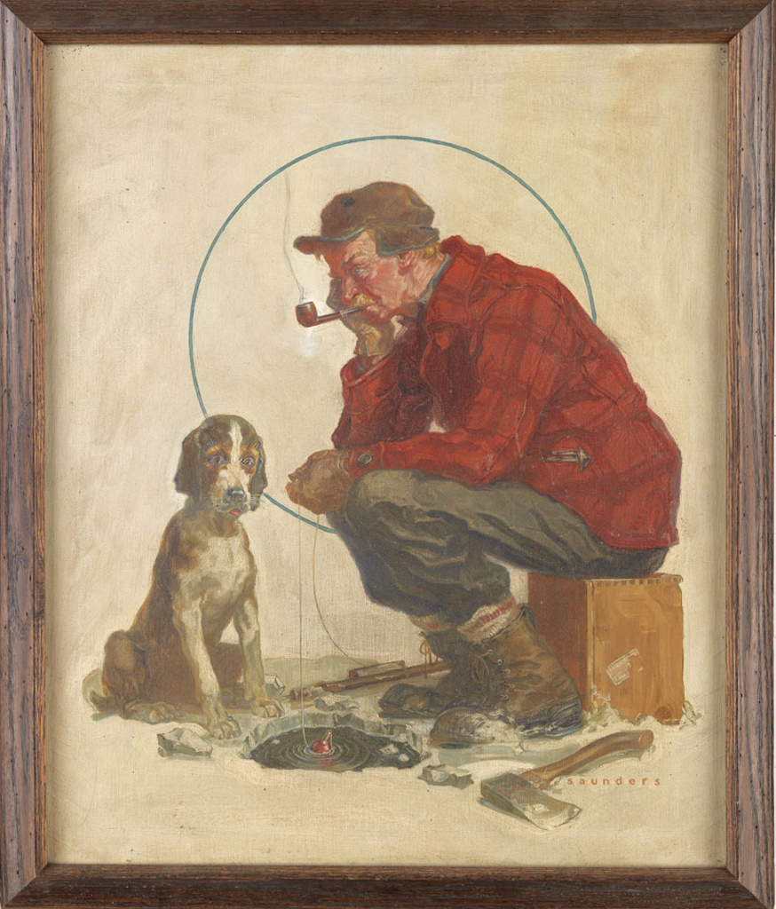 (ICE FISHING.) NORMAN SAUNDERS. Sooner or Later.